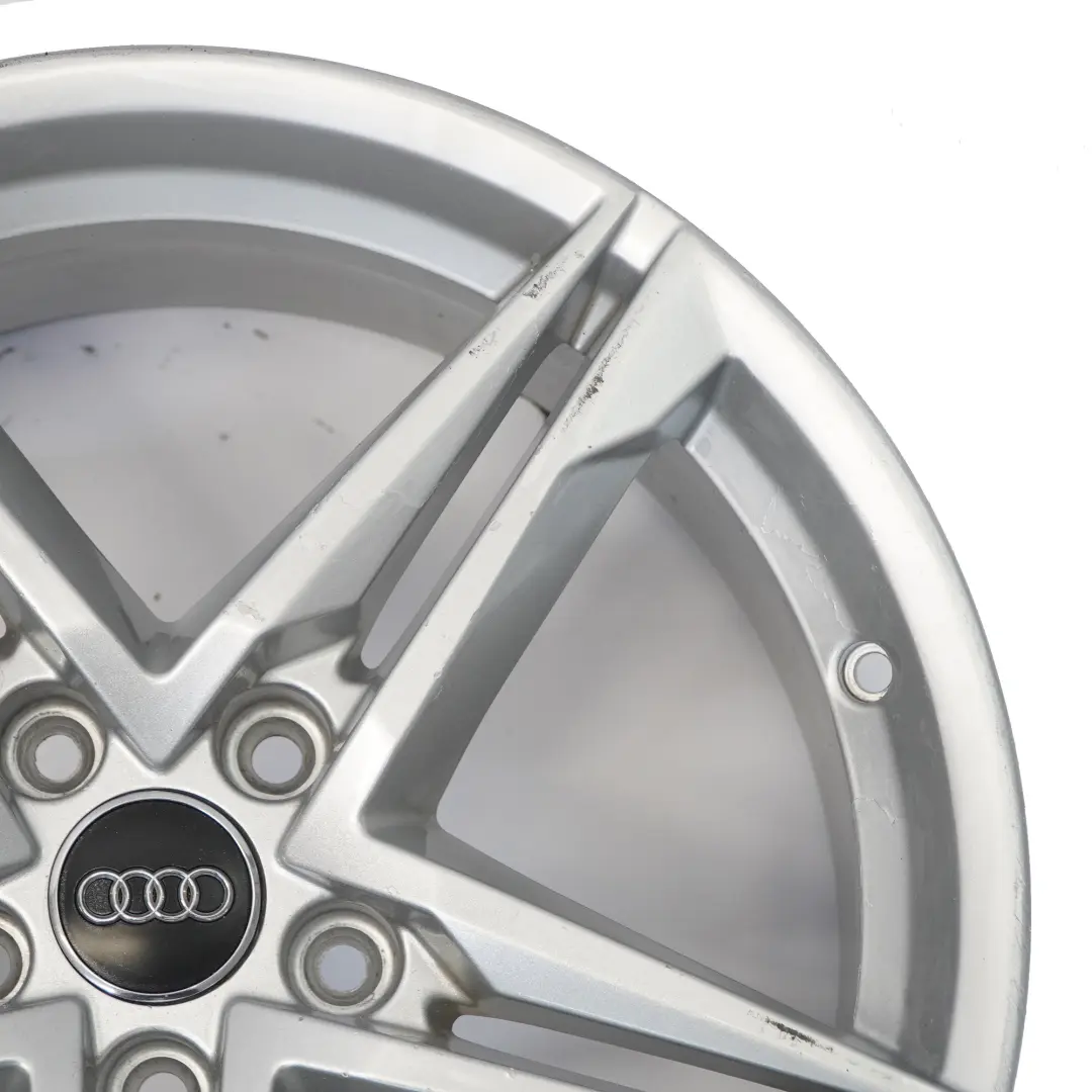 Alloy Rim 18" 8J ET:40 Star Double Spoke to Audi A4 B9 Silver Wheel with Part number 8W0601025R Audi A4 B9 Silver Wheel Alloy Rim 18" 8J ET:40 Star Double Spoke - SKU 8W0601025R-3 - Part number 8W0601025R