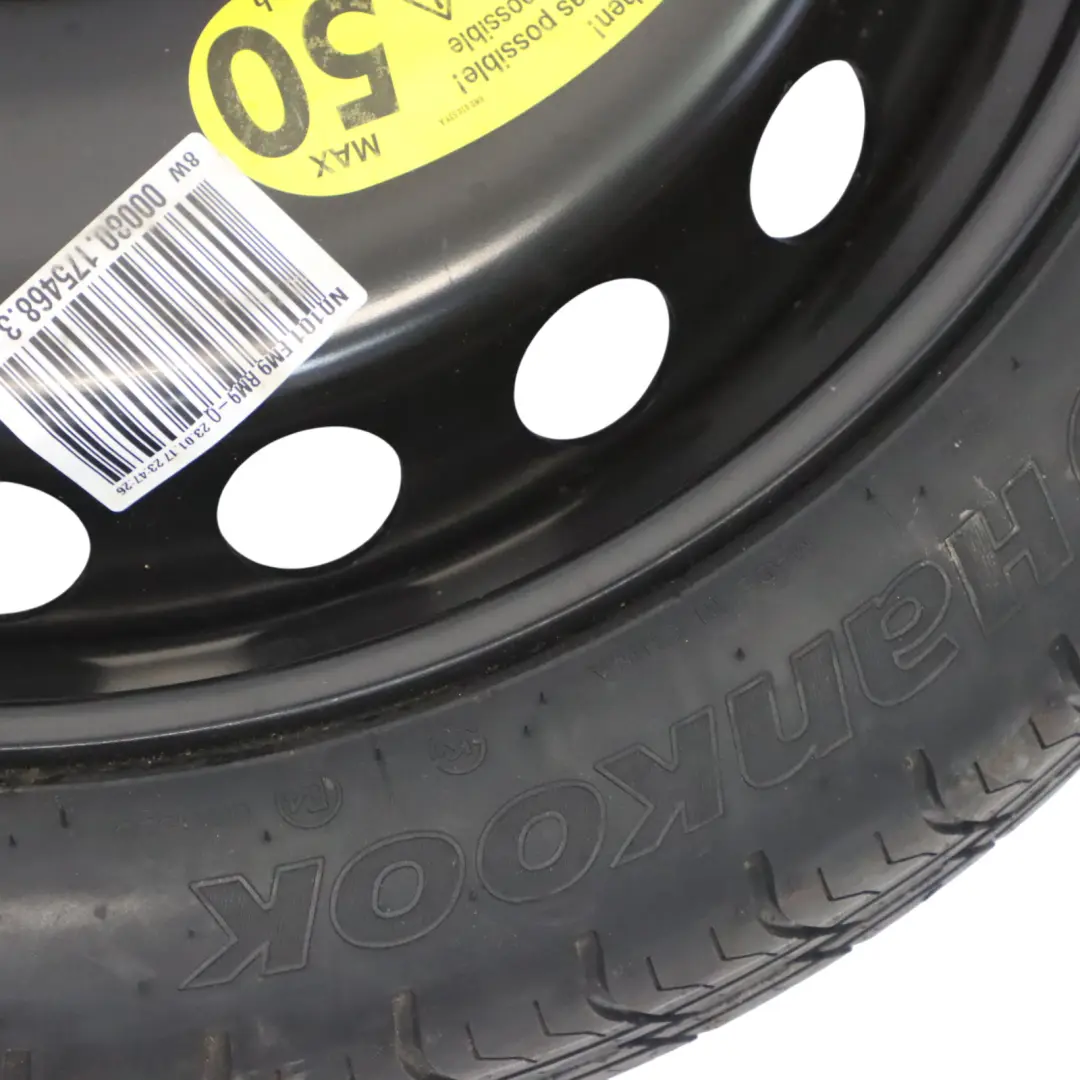 Audi A4 B9 Ruota di scorta salvaspazio R19 4J Hankook 125/70 ET22 - SKU 8W0601027 - Numero di parte 8W0601027