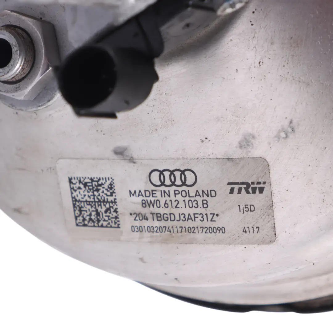 Unidad de depósito del servofreno cilindro maestro freno 8W0612103B para Audi A4 B9 con número de pieza 8W0612107 Audi A4 B9 Unidad de depósito del servofreno cilindro maestro freno 8W0612103B - SKU 8W0612107 - Número de pieza 8W0612107