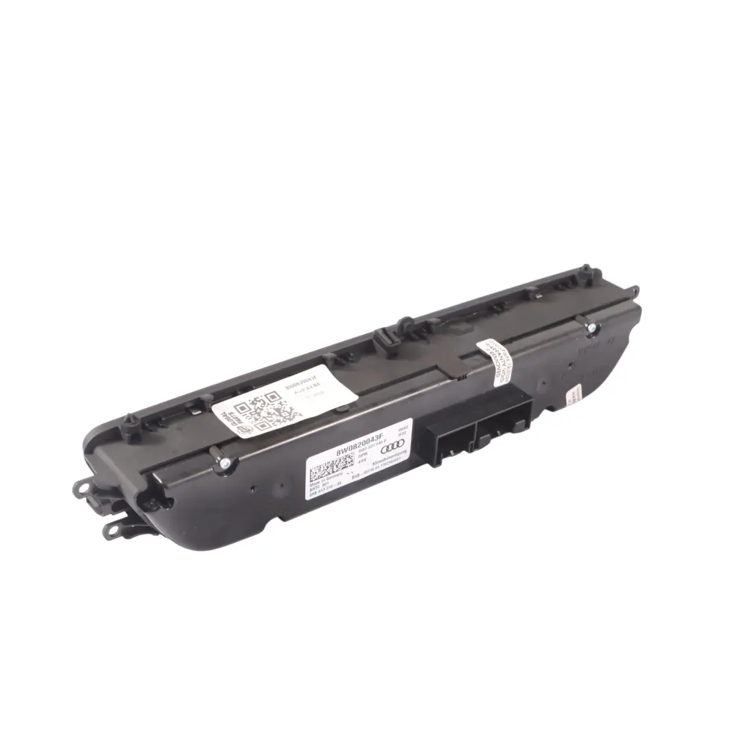A/C Aire Acondicionado Calefacción Climatizador Panel para Audi A4 B9 con número de pieza 8W0820043F Audi A4 B9 A/C Aire Acondicionado Calefacción Climatizador Panel - SKU 8W0820043F - Número de pieza 8W0820043F