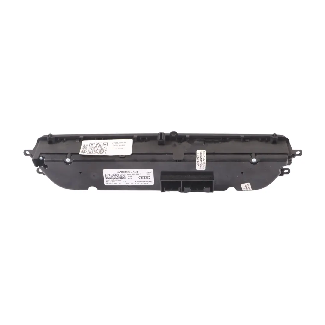 A/C Klimaanlage Heizung Klima Bedien Einheit Panel für Audi A4 B9 mit Teilenummer 8W0820043F Audi A4 B9 A/C Klimaanlage Heizung Klima Bedien Einheit Panel - SKU 8W0820043F - Teilenummer 8W0820043F