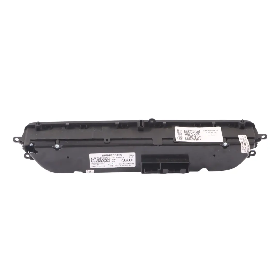 Audi A4 B9 Panelu Sterowania Klimatyzacją - SKU 8W0820043S - Numer Części 8W0820043S