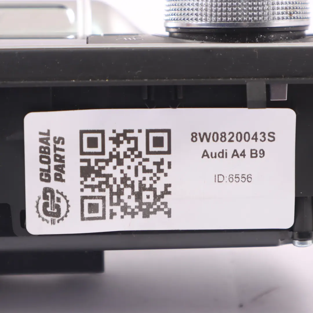 Audi A4 B9 Air Conditioning A/C Control Panel Switch - SKU 8W0820043S - Part number 8W0820043S