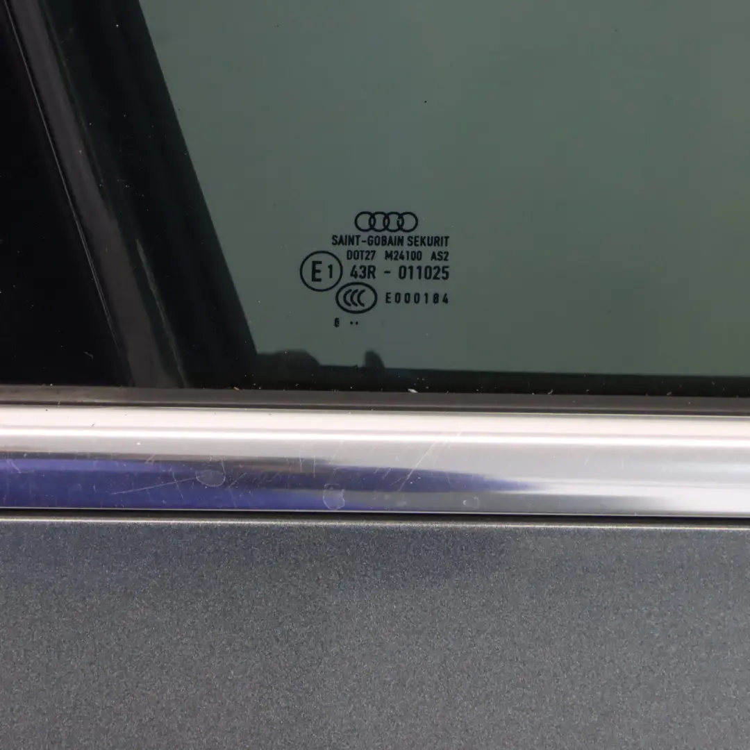 Door Front Right O/S Covering Panel Daytona Grey Pearl Effect - Z7S to Audi A4 B9 with Part number 8W0831052 Audi A4 B9 Door Front Right O/S Covering Panel Daytona Grey Pearl Effect - Z7S - SKU 8W0831052-DGR - Part number 8W0831052