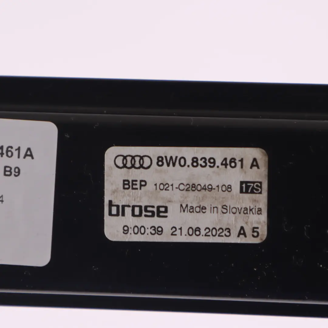 Audi A4 B9 Door Window Regulator Lifter Electric Door Rear Left N/S - SKU 8W0839461A - Part number 8W0839461A