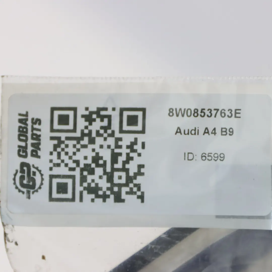 Audi A4 B9 Window Seal Door Rear Left N/S Trim Strip Chrome Moulding - SKU 8W0853763E - Part number 8W0853763E