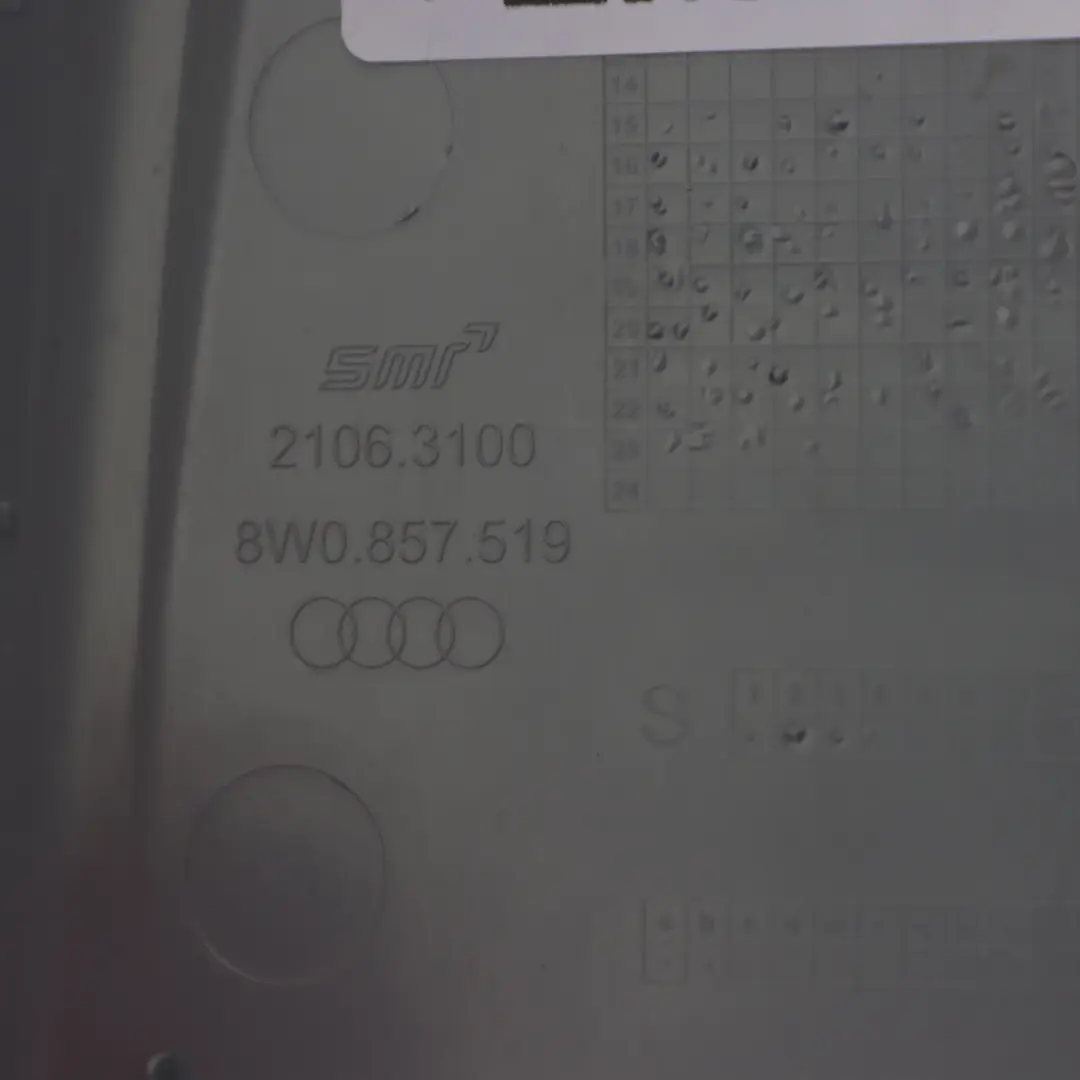 Audi A4 B9 Panneau habillage rétroviseur intérieur - SKU 8W0857519 - Numéro de pièce 8W0857519