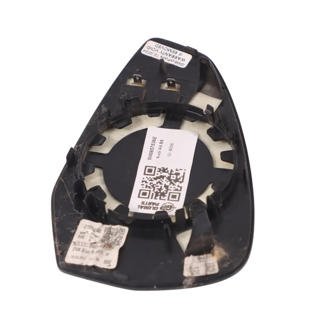 Audi A4 B9 Rétroviseur Aile Verre Porte Droite - SKU 8W0857536E - Numéro de pièce 8W0857536E