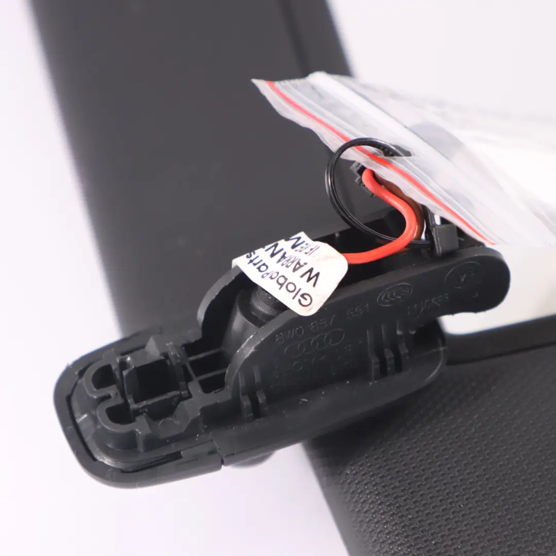 Sun Visor Mirror Trim Panel Sunvisor Left N/S Panel Black 8W0857552 to Audi A4 B9 with Part number 8W0857551A Audi A4 B9 Sun Visor Mirror Trim Panel Sunvisor Left N/S Panel Black 8W0857552 - SKU 8W0857551A - Part number 8W0857551A