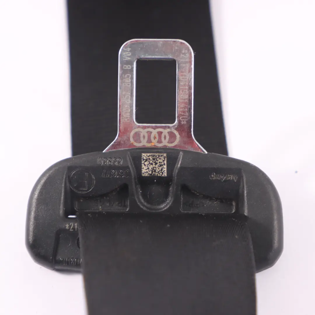 Pas Bezpieczeństwa Czarny Lewy Tył do Audi A4 B9 o numerze 8W0857805B Audi A4 B9 Pas Bezpieczeństwa Czarny Lewy Tył - SKU 8W0857805B - Numer Części 8W0857805B
