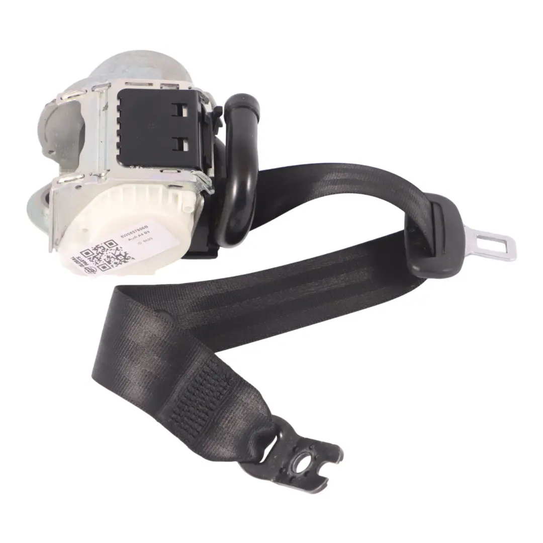 Cintura di sicurezza nera posteriore destra per Audi A4 B9 con numero di parte 8W0857806B Audi A4 B9 Cintura di sicurezza nera posteriore destra - SKU 8W0857806B - Numero di parte 8W0857806B