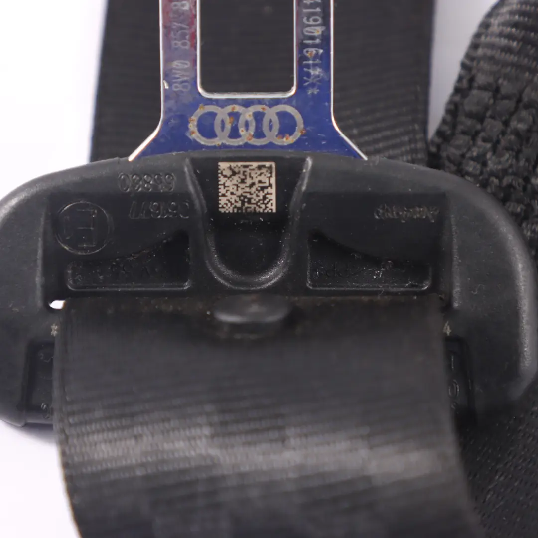 Audi A4 B9 Sicherheitsgurt Sicherheitsgurt Schwarz Hinten Rechts - SKU 8W0857806B - Teilenummer 8W0857806B