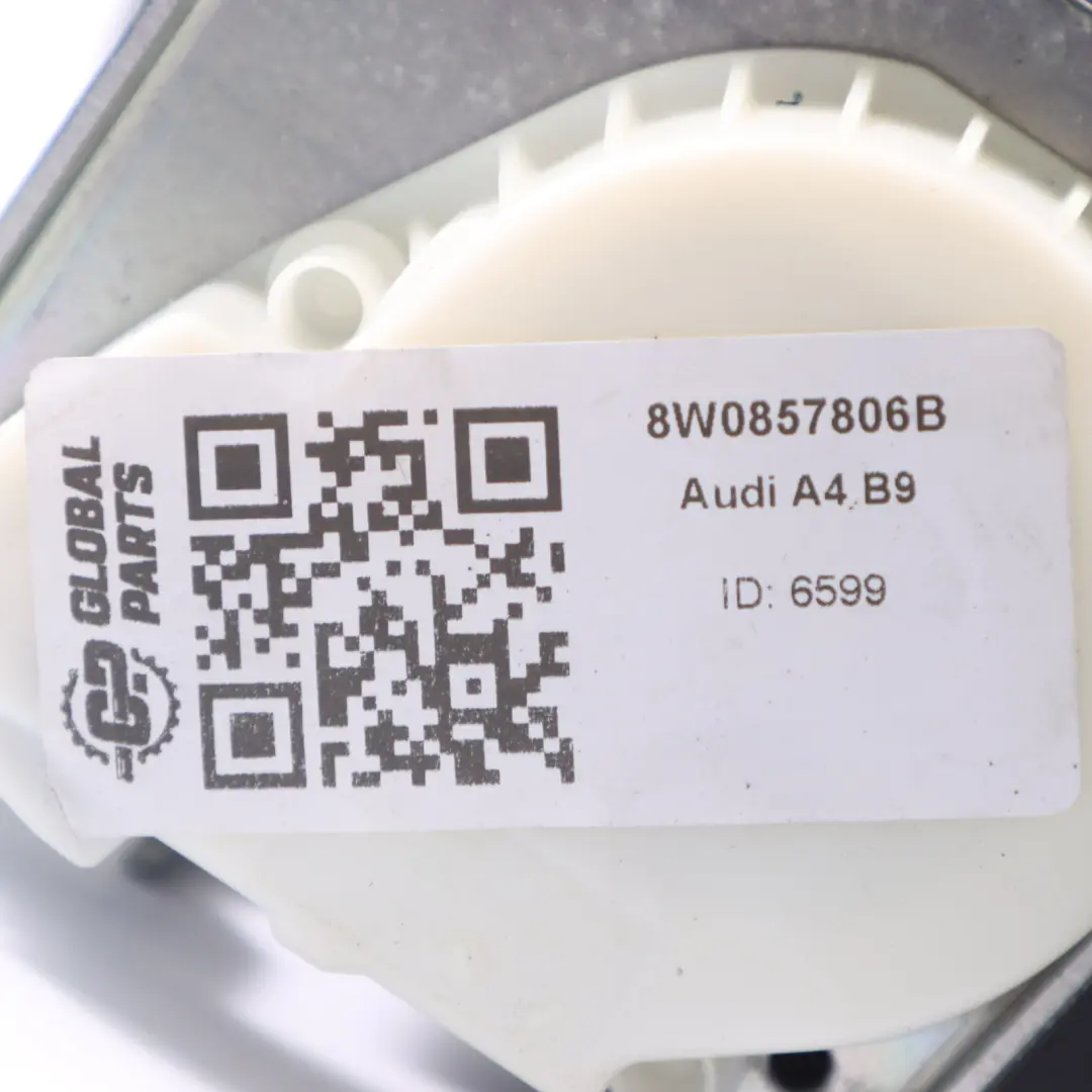 Audi A4 B9 Sicherheitsgurt Sicherheitsgurt Schwarz Hinten Rechts - SKU 8W0857806B - Teilenummer 8W0857806B