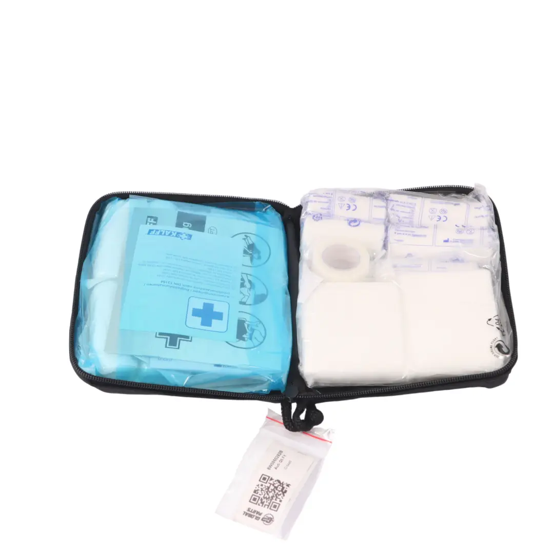 Audi Q5 FY Universal First Aid Emergency Medical Kit Black Pouch - SKU 8W0860282B - Part number 8W0860282B