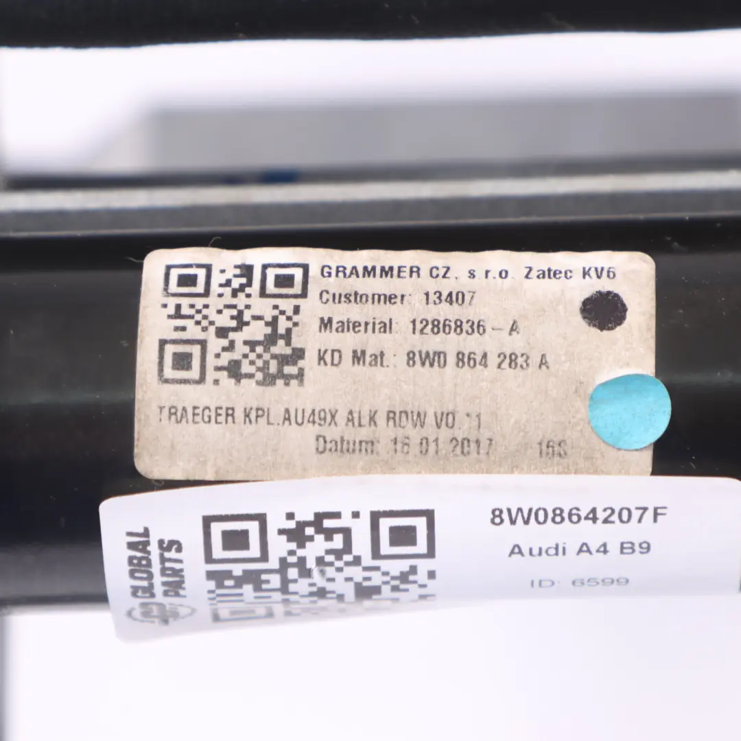 Audi A4 B9 Pokrywa Przedniego Podłokietnika - SKU 8W0864207F - Numer Części 8W0864207F