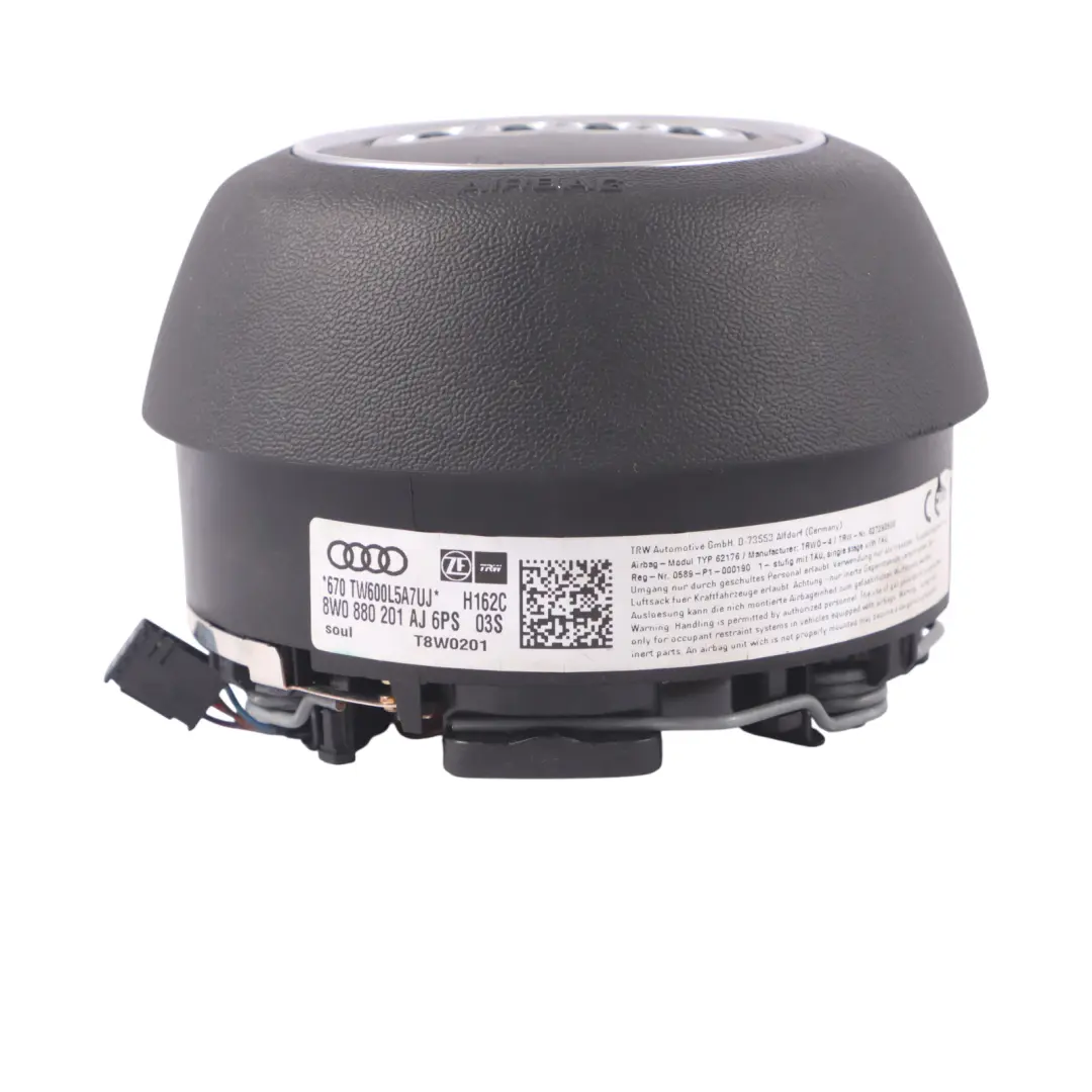 Audi A4 B9 Modulo Aire Conductor Volante SRS Negro - SKU 8W0880201AJ - Número de pieza 8W0880201AJ