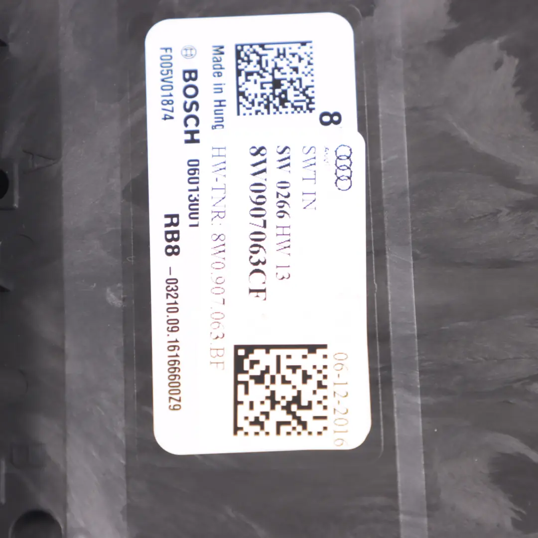 Audi A4 B9 Moduł Sterownik Komfortu - SKU 8W0907063CF - Numer Części 8W0907063CF