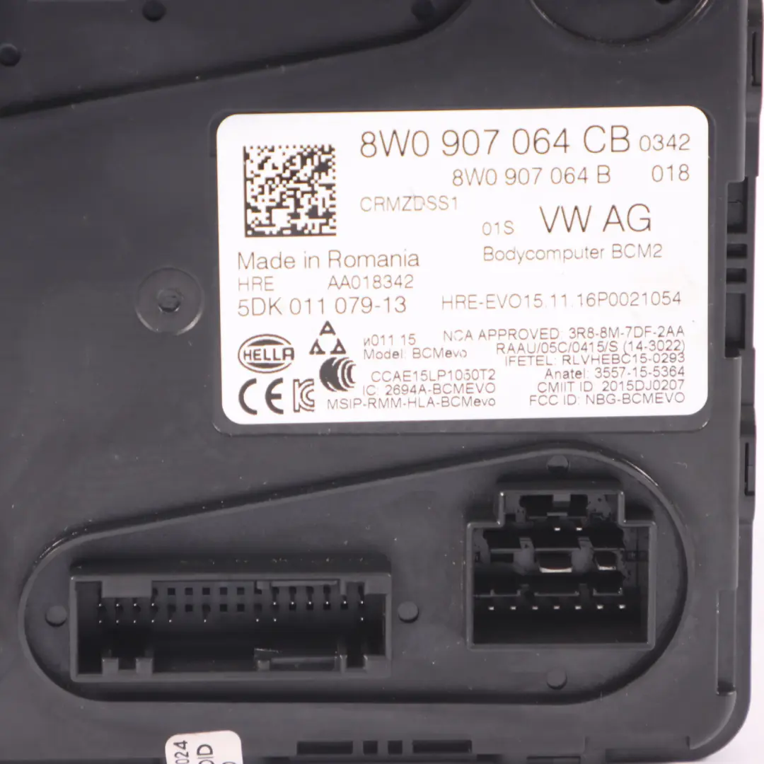 Body Control Modul Einheit ECU für Audi A4 B9 BCM mit Teilenummer 8W0907064CB Audi A4 B9 BCM Body Control Modul Einheit ECU - SKU 8W0907064CB - Teilenummer 8W0907064CB