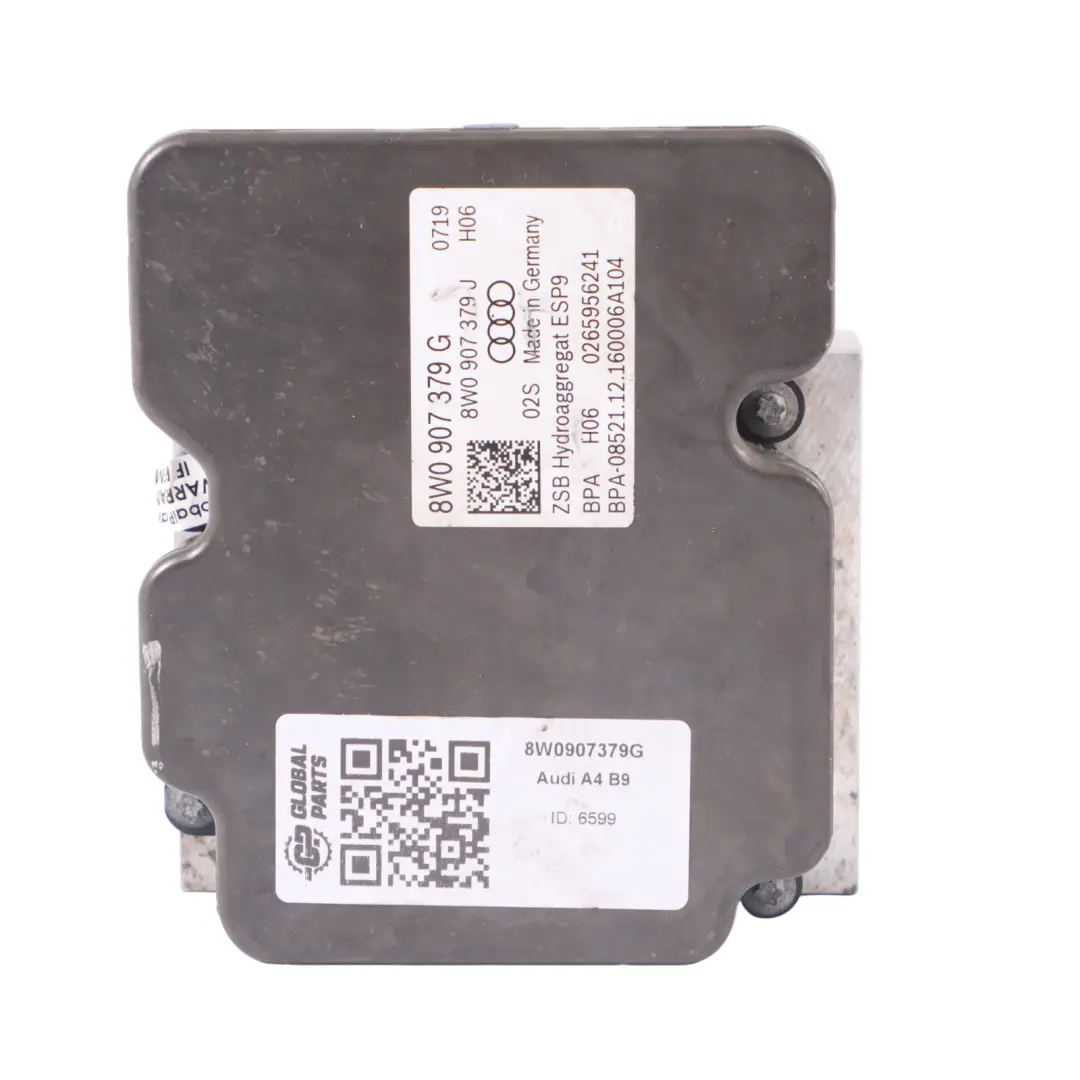ABS Bomba Modulador Control de Freno Unidad Hidráulica para Audi A4 B9 con número de pieza 8W0907379G Audi A4 B9 ABS Bomba Modulador Control de Freno Unidad Hidráulica - SKU 8W0907379G - Número de pieza 8W0907379G