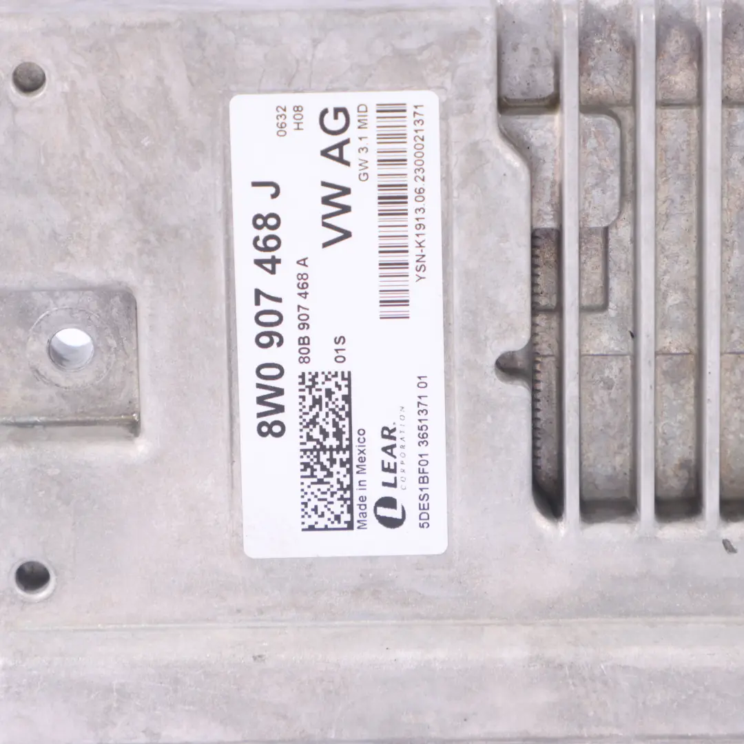 Audi A4 B9 Module de l'unité de contrôle de la passerelle ECU - SKU 8W0907468J - Numéro de pièce 8W0907468J