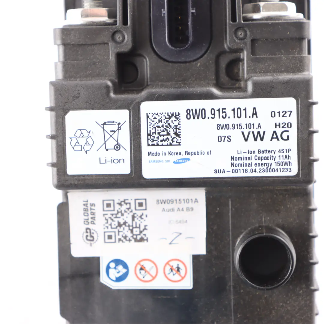Voltage Converter Module Auxiliary Battery Unit Audi A4 B9 - SKU 8W0915101A - Part number 8W0915101A