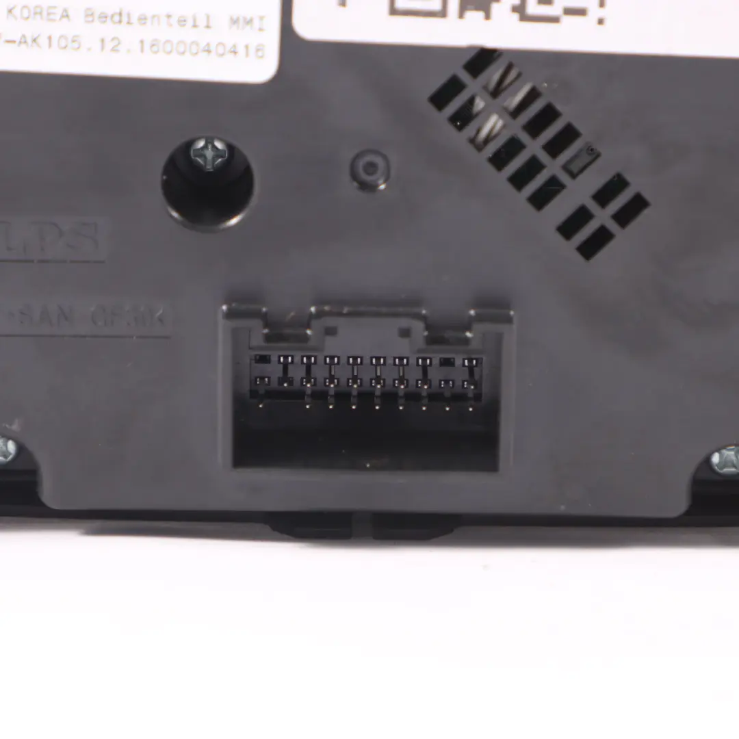 Panel control multimedia Navegación satélite Interruptor Audi A4 B9 - SKU 8W0919614N - Número de pieza 8W0919614N