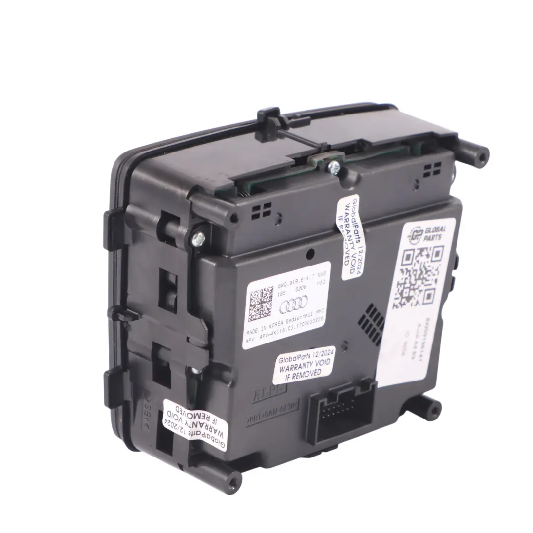 Audi A4 B9 Volume Multimedia Modulo controller Pannello interruttori - SKU 8W0919614T - Numero di parte 8W0919614T