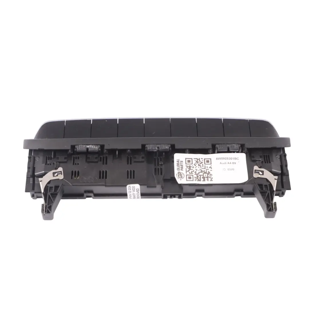 Bedienfeld Armaturen Brett Schalter Mitte Tasten für Audi A4 B9 mit Teilenummer 8W0925301BC Audi A4 B9 Bedienfeld Armaturen Brett Schalter Mitte Tasten - SKU 8W0925301BC - Teilenummer 8W0925301BC