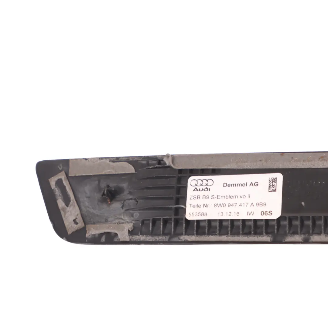 Audi A4 B9 Front Door Sill Strip Left N/S Entrance Trim Plate - SKU 8W0947417A - Part number 8W0947417A