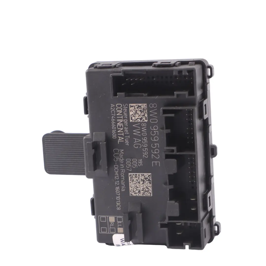 Front Door Control Module Unit Passenger Side ECU to Audi A4 B9 with Part number 8W0959592E Audi A4 B9 Front Door Control Module Unit Passenger Side ECU - SKU 8W0959592E - Part number 8W0959592E