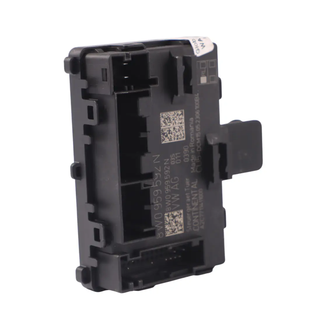 Moduł Sterownik Drzwi Przód Strona Pasażera do Audi A4 B9 o numerze 8W0959592N Audi A4 B9 Moduł Sterownik Drzwi Przód Strona Pasażera - SKU 8W0959592N - Numer Części 8W0959592N