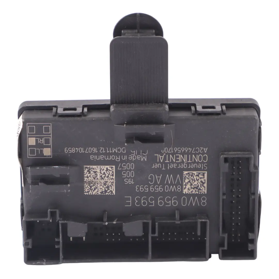Front Door Control Module Unit Driver's Side Audi A4 B9 - SKU 8W0959593E - Part number 8W0959593E