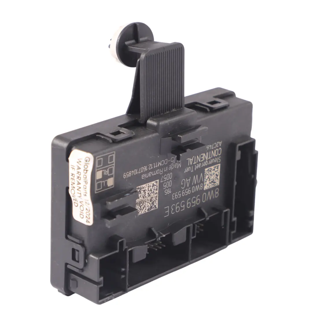 Front Door Control Module Unit Driver's Side Audi A4 B9 - SKU 8W0959593E - Part number 8W0959593E