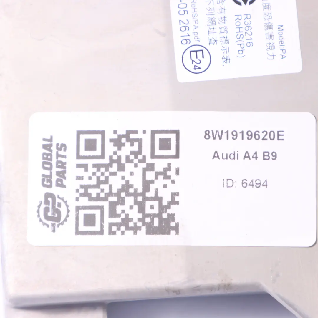 Audi A4 B9 Nawigacja Ekran Multimedialny Wyświetlacz - SKU 8W1919620E - Numer Części 8W1919620E