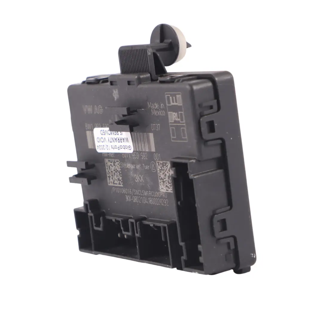 Modulo porta anteriore sinistro unità di controllo ECU per Audi Q5 8R con numero di parte 8W1959592 Audi Q5 8R Modulo porta anteriore sinistro unità di controllo ECU - SKU 8W1959592 - Numero di parte 8W1959592