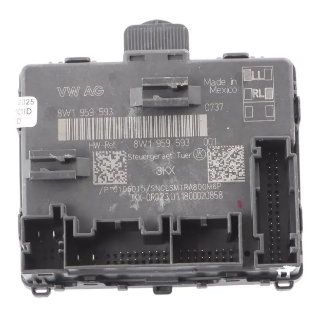 Front Door Control Module Unit Right O/S Side to Audi Q5 FY with Part number 8W1959593 Audi Q5 FY Front Door Control Module Unit Right O/S Side - SKU 8W1959593 - Part number 8W1959593