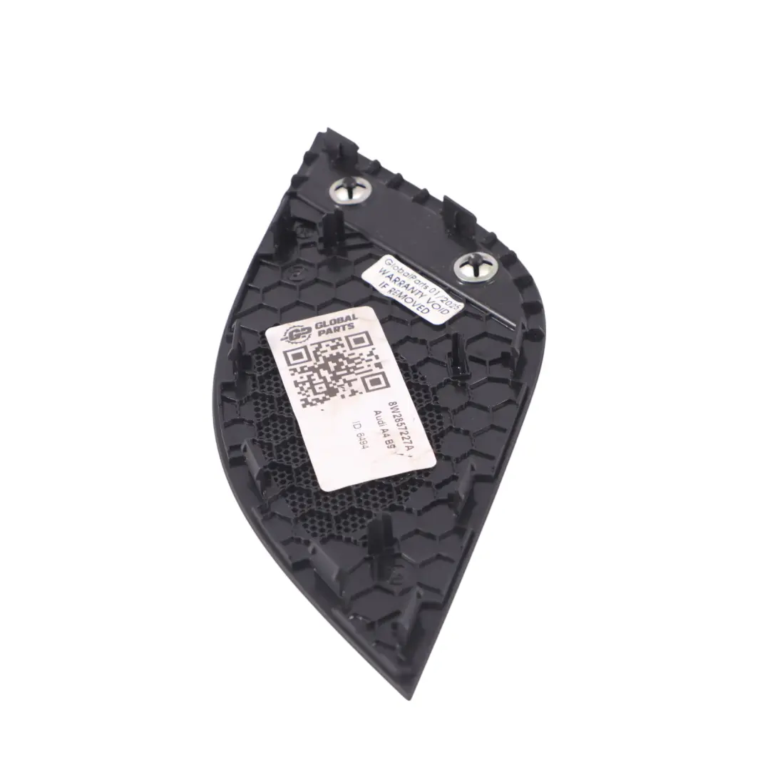 Audi A4 B9 Dashboard Speaker Cover Trim Panel Front Left N/S - SKU RHD-8W2857227A - Part number 8W2857227A