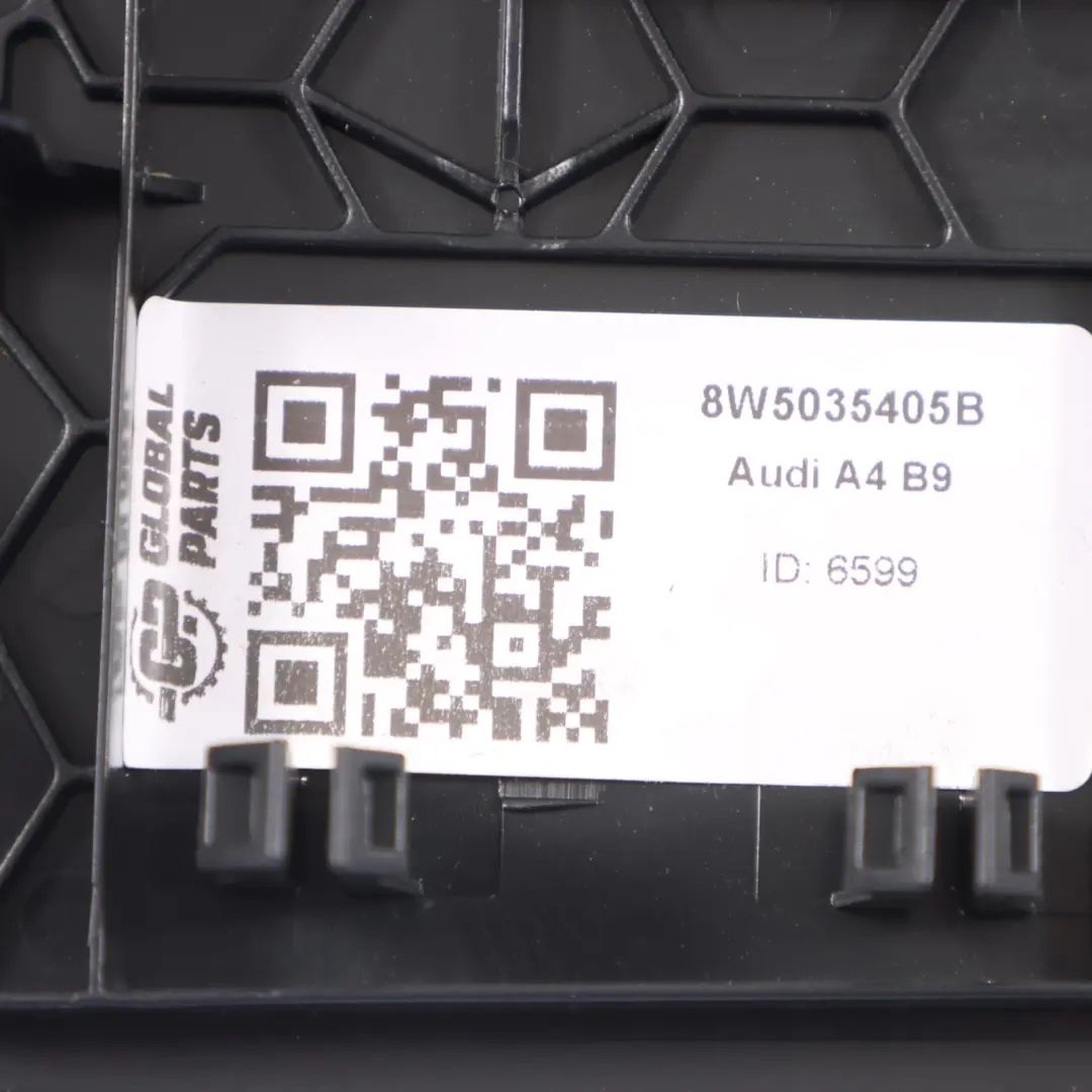 Kratka Głośnika Tylna Półka Lewa do Audi A4 B9 o numerze 8W5035405B Audi A4 B9 Kratka Głośnika Tylna Półka Lewa - SKU 8W5035405B - Numer Części 8W5035405B