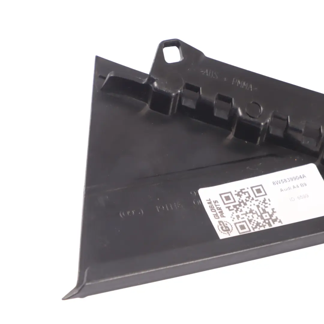 Hintere Tür C Säule Spalte Trim Abdeckung Panel Rechts für Audi A4 B9 mit Teilenummer 8W5839904A Audi A4 B9 Hintere Tür C Säule Spalte Trim Abdeckung Panel Rechts - SKU 8W5839904A - Teilenummer 8W5839904A