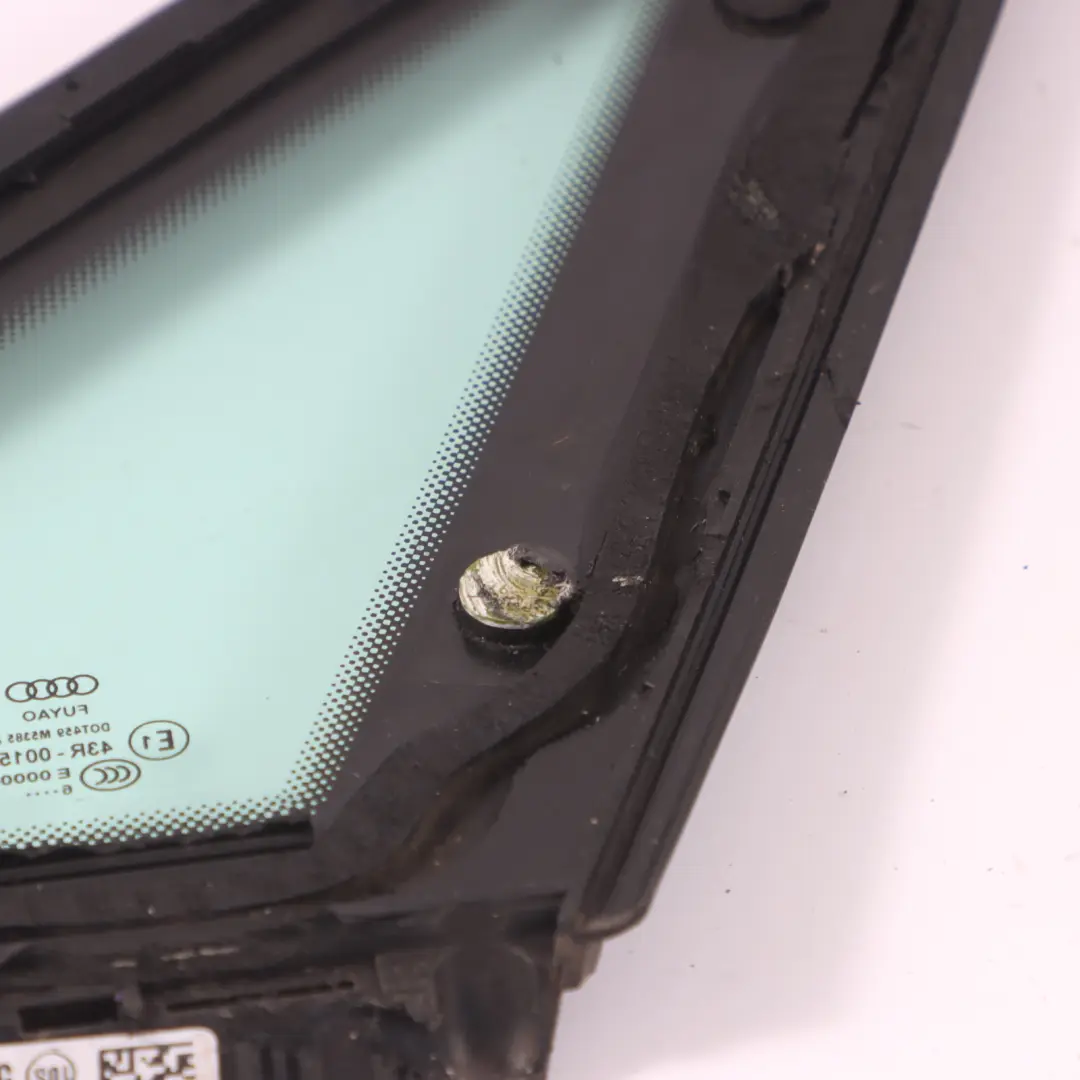 Quarter Triangle Side Window Glass Left N/S AS2 to Audi A4 B9 Rear with Part number 8W5845297D Audi A4 B9 Rear Quarter Triangle Side Window Glass Left N/S AS2 - SKU 8W5845297D - Part number 8W5845297D