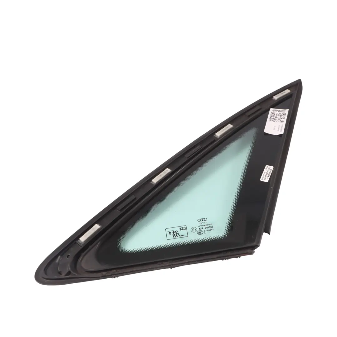 cuarto trasero lateral ventana vidrio derecho AS2 para Audi A4 B9 con número de pieza 8W5845298D Audi A4 B9 cuarto trasero lateral ventana vidrio derecho AS2 - SKU 8W5845298D - Número de pieza 8W5845298D