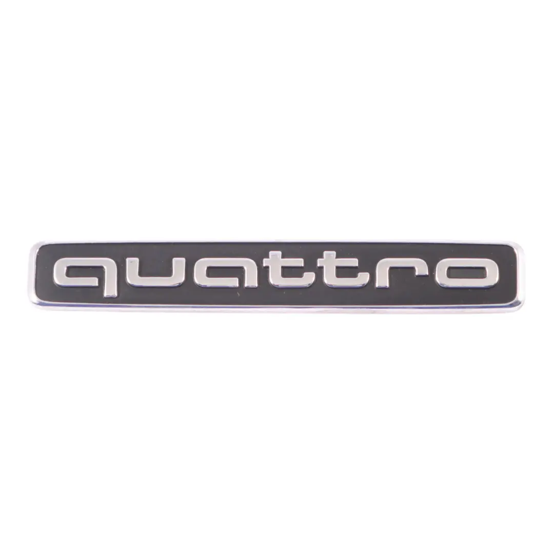 Audi A4 B9 Rear Bootlid Badge Trunk Emblem Lettering Quattro Chrome - SKU 8W5853737 - Numéro de pièce 8W5853737