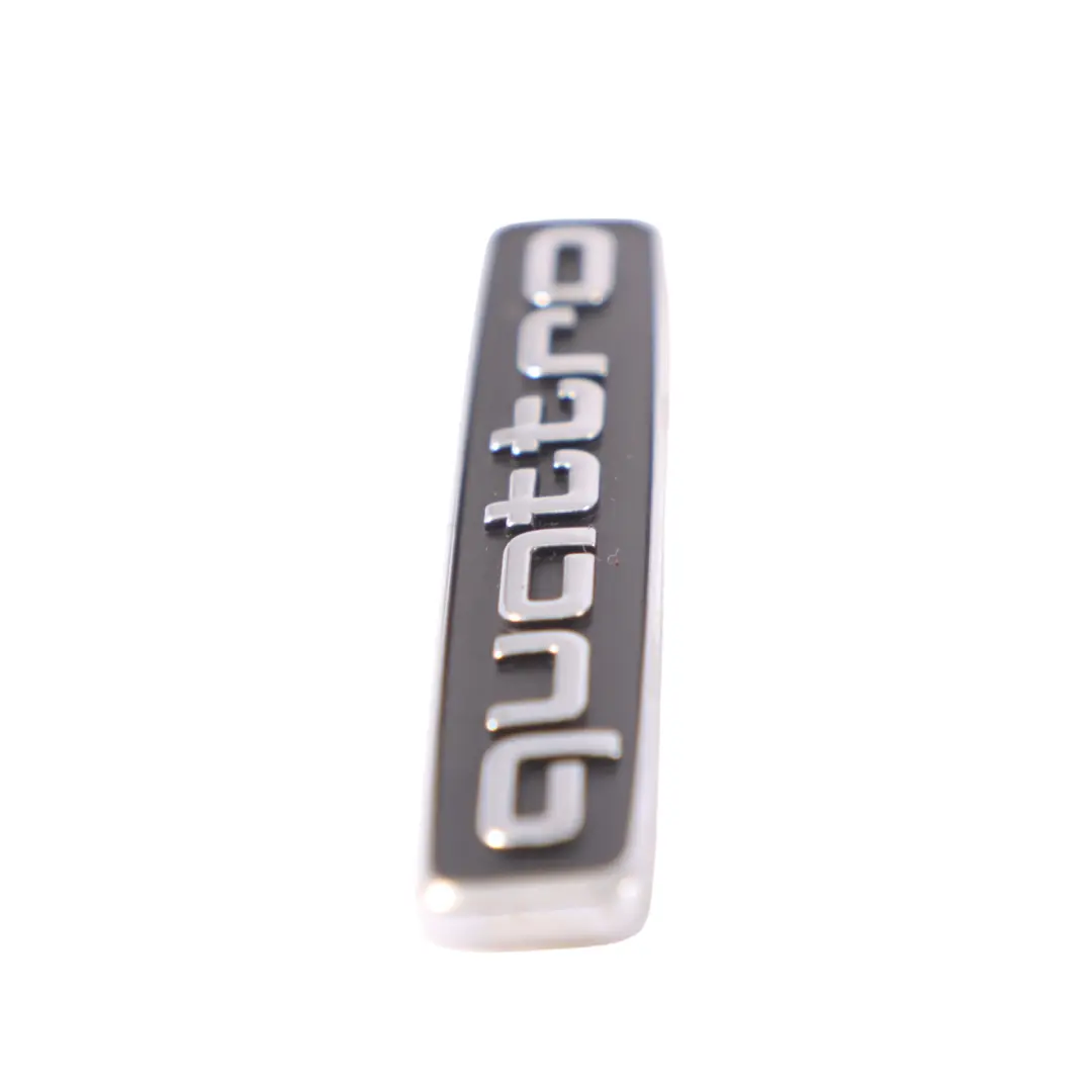 Bootlid Badge Trunk Emblem Lettering Quattro Chrome to Audi A4 B9 Rear with Part number 8W5853737 Audi A4 B9 Rear Bootlid Badge Trunk Emblem Lettering Quattro Chrome - SKU 8W5853737 - Part number 8W5853737