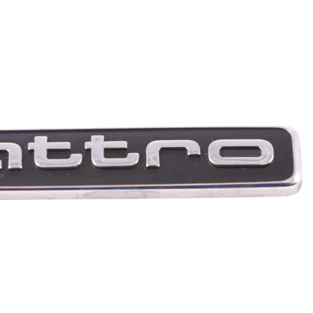 Audi A4 B9 Rear Bootlid Badge Trunk Emblem Lettering Quattro Chrome - SKU 8W5853737 - Numéro de pièce 8W5853737