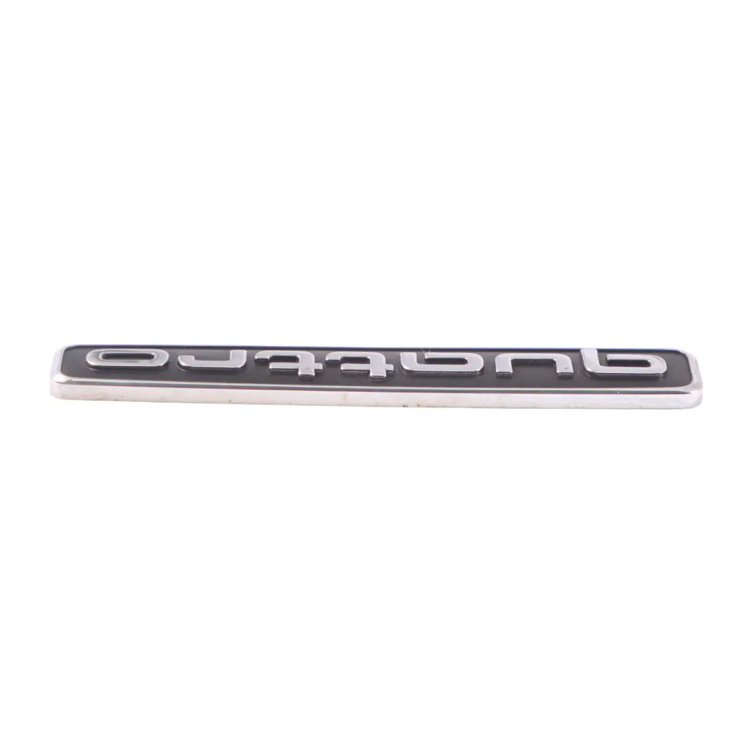 Audi A4 B9 Rear Bootlid Badge Trunk Emblem Lettering Quattro Chrome - SKU 8W5853737 - Numéro de pièce 8W5853737