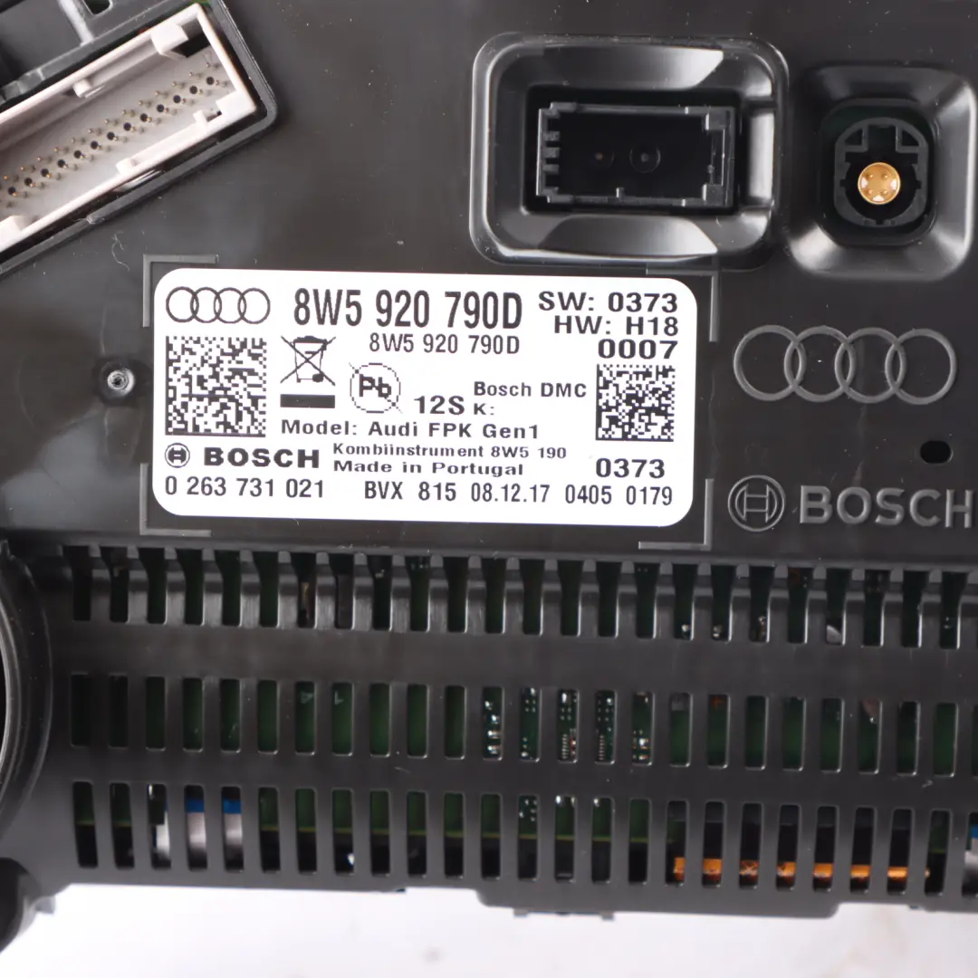 Audi Q5 SQ5 Digital Speedometer Cluster Clocks Automatic Petrol - SKU 8W5920790D-1 - Part number 8W5920790D