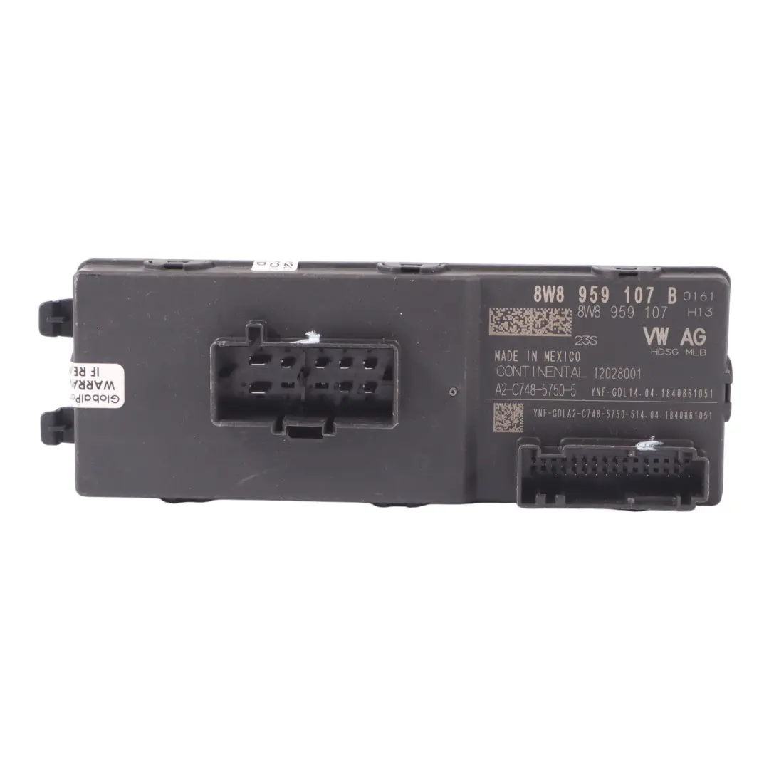 Module de commande du hayon du coffre arrière ECU pour Audi Q5 FY à propos du numéro de pièce 8W8959107B Audi Q5 FY Module de commande du hayon du coffre arrière ECU - SKU 8W8959107B - Numéro de pièce 8W8959107B