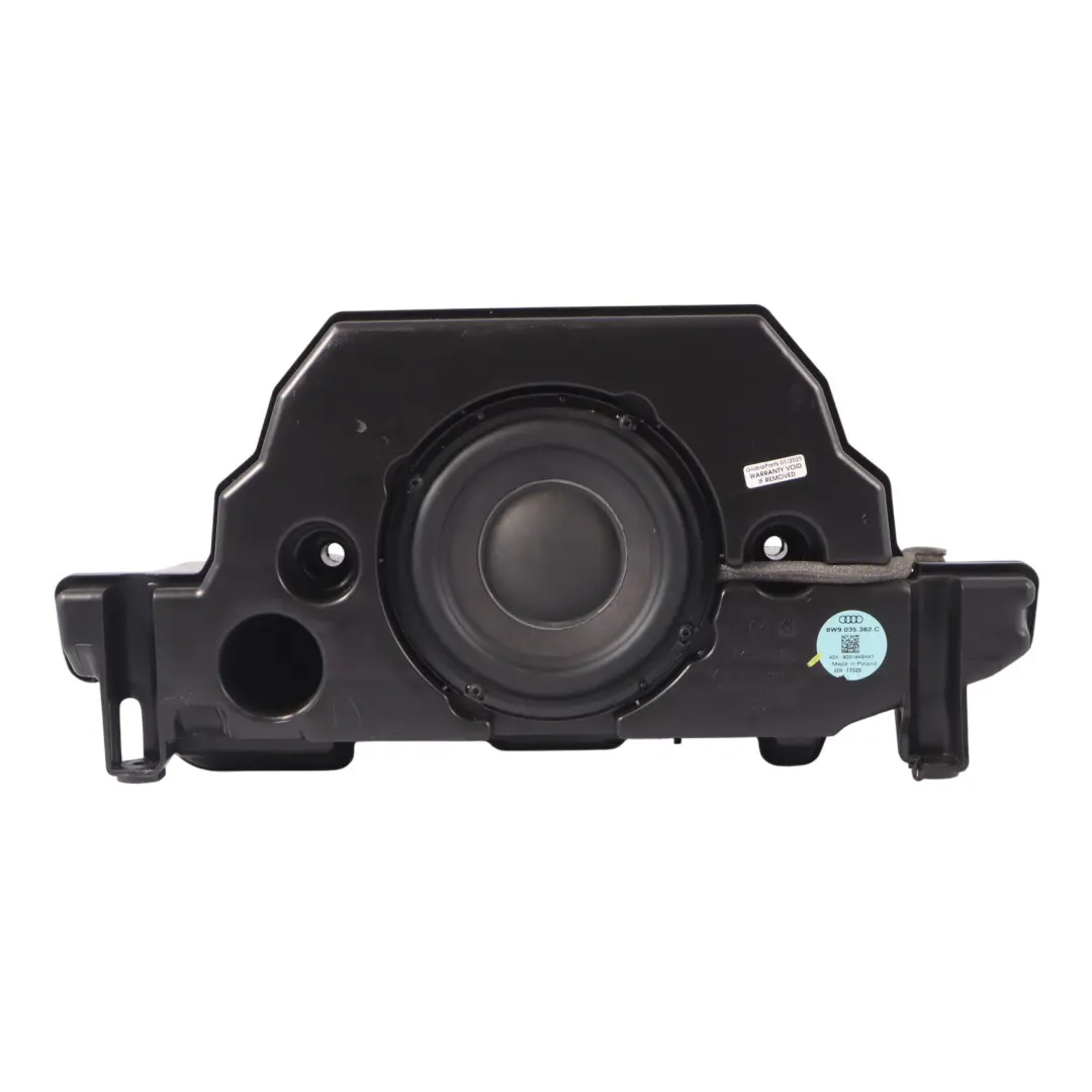 Subwoofer posteriore centrale Altoparlante Basso per Audi A4 B9 con numero di parte 8W9035382C Audi A4 B9 Subwoofer posteriore centrale Altoparlante Basso - SKU 8W9035382C - Numero di parte 8W9035382C