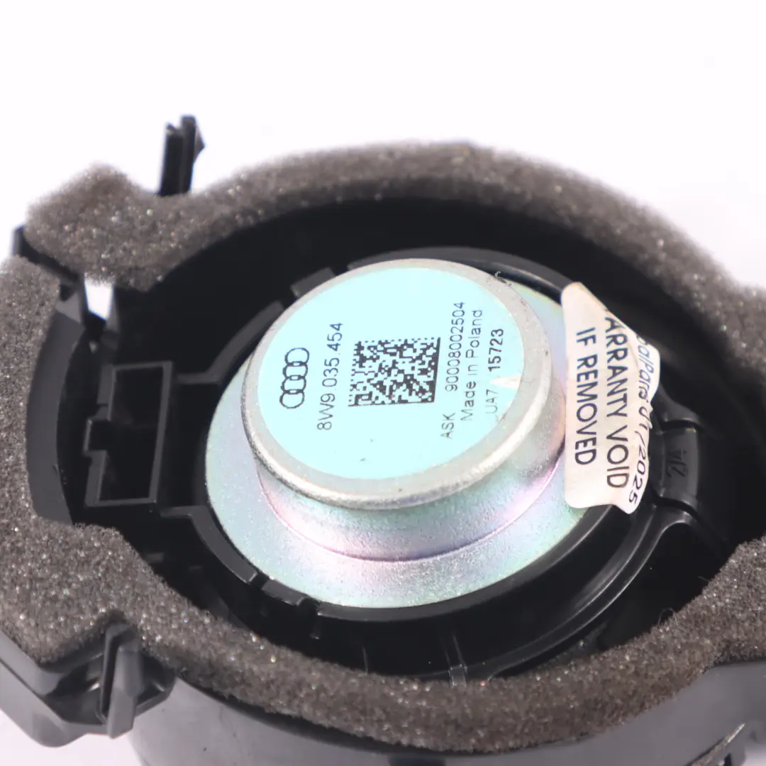 Altavoz Subwoofer Trasero Izquierdo Derecho Maletero Audio para Audi A4 B9 con número de pieza 8W9035454 Audi A4 B9 Altavoz Subwoofer Trasero Izquierdo Derecho Maletero Audio - SKU 8W9035454 - Número de pieza 8W9035454
