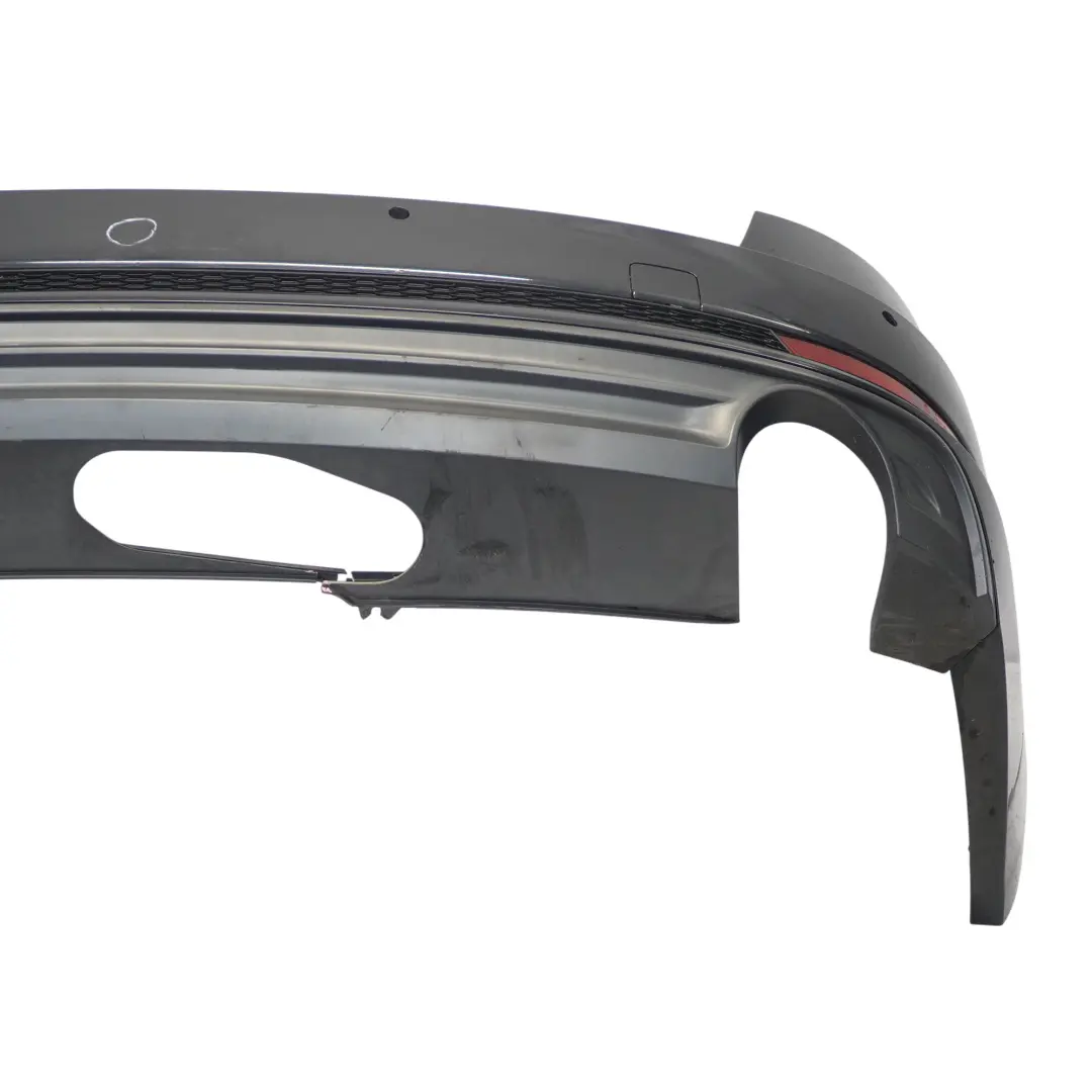 Bumper Trim Panel Covering Moonlight Blue Metallic - X5R to Audi A4 B9 Rear with Part number 8W9807067D-MOB Audi A4 B9 Rear Bumper Trim Panel Covering Moonlight Blue Metallic - X5R - SKU 8W9807067D-MOB - Part number 8W9807067D-MOB